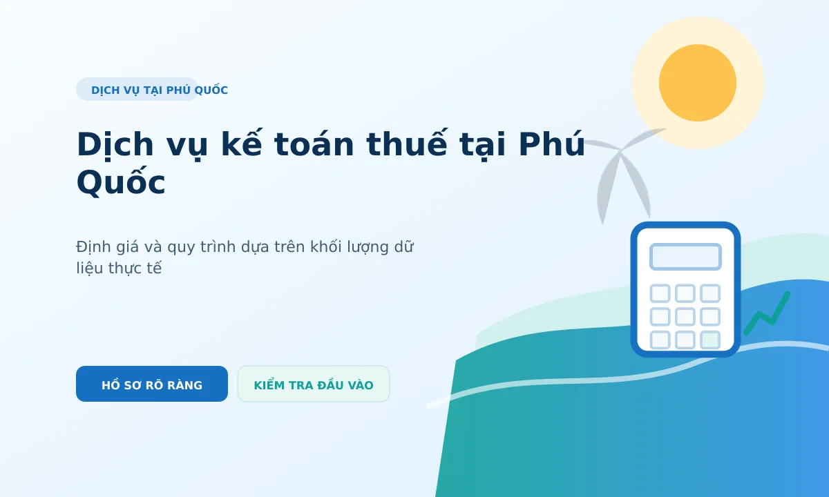 Minh họa quy trình kế toán thuế và dữ liệu chứng từ cho doanh nghiệp tại Phú Quốc