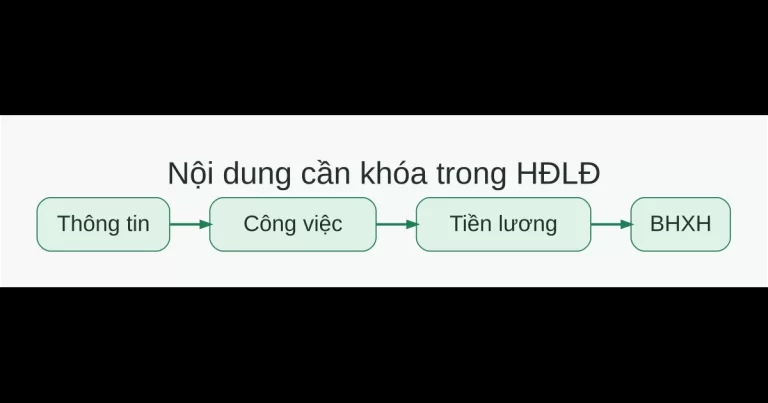 Hợp đồng lao động cần khóa thông tin, công việc, tiền lương và BHXH